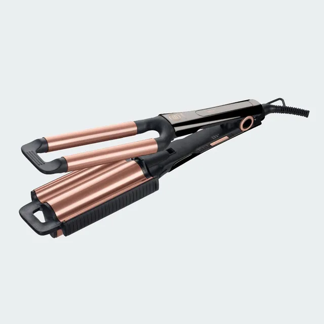 bellissima-beach-waves-gt20-400-plancha-de-ondas-2-en-1-con-doble-barril-girator image 1
