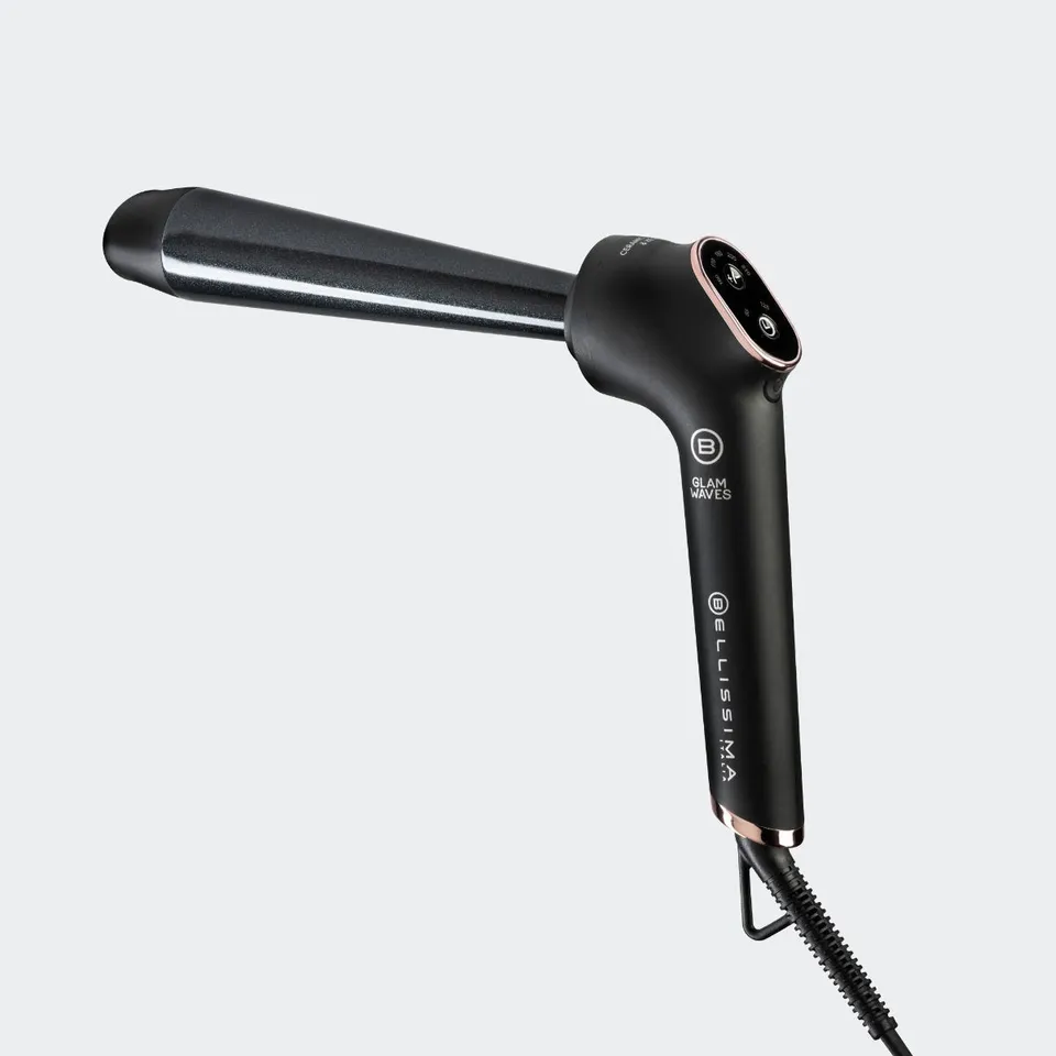bellissima-glam-waves-rizador-de-pelo-cono-inverso-con-display-led-y-temporizado image 1