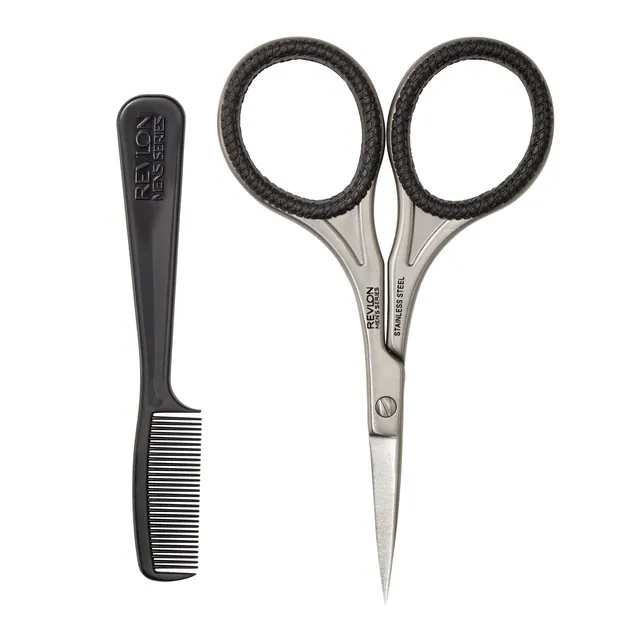 revlon-men-s-series-kit-facial-de-recorte-con-tijeras-y-peine image 1