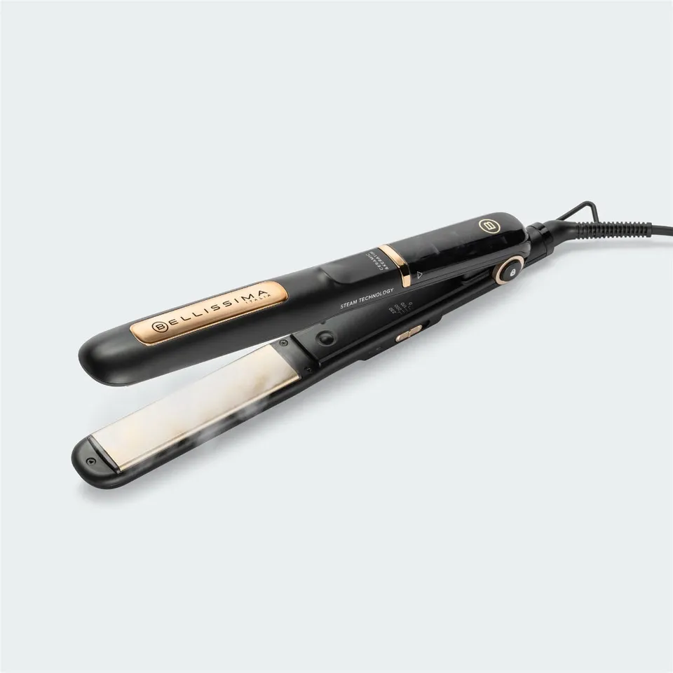 bellissima-steam-ceramic-keratin-plancha-de-pelo-de-vapor-profesional-con-revest image 1