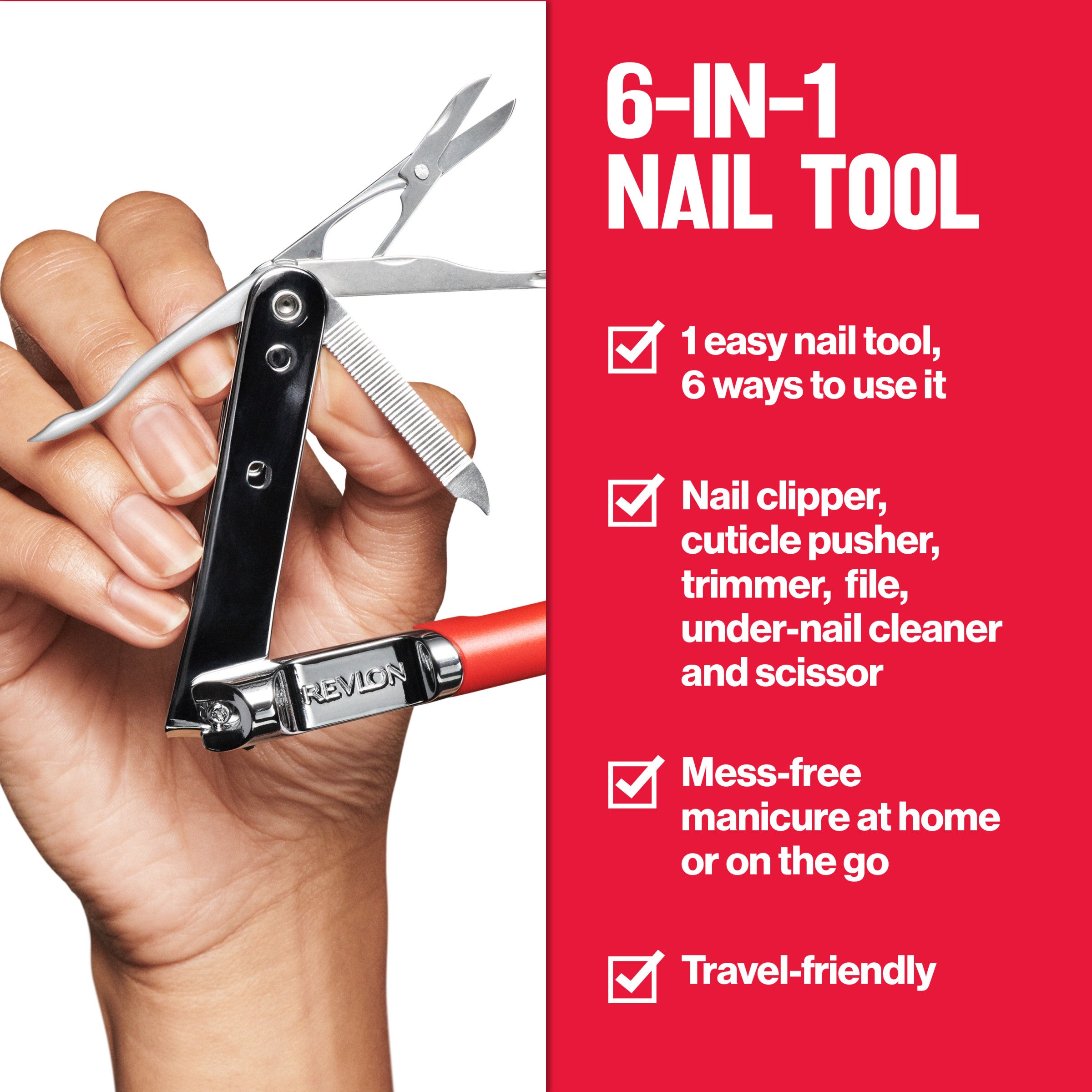 revlon-6-in-1-nail-tool-corta-as-multitool-6-funciones-con-colector image 2