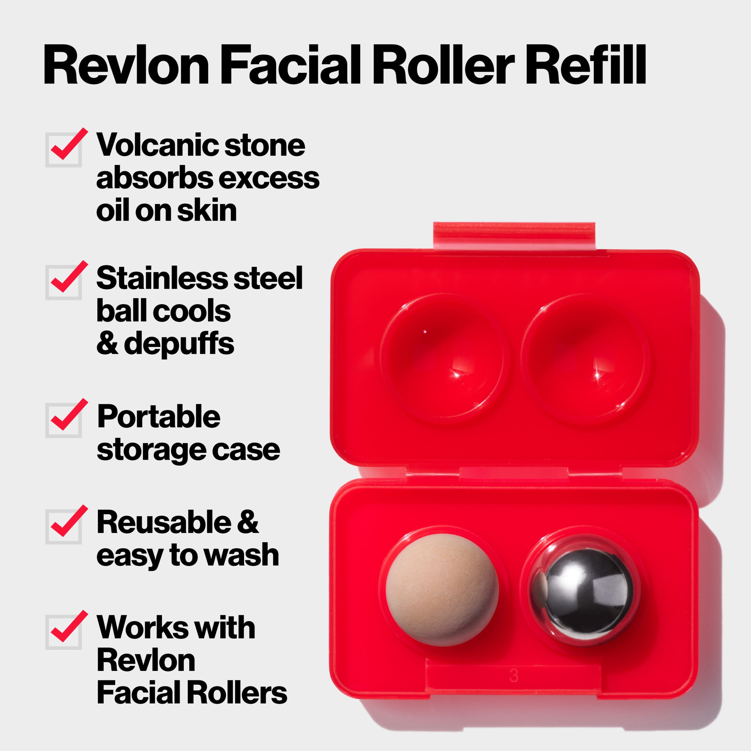 revlon-facial-roller-recambio-doble-piedra-volc-nica-y-bola-de-acero-inoxidable image 2