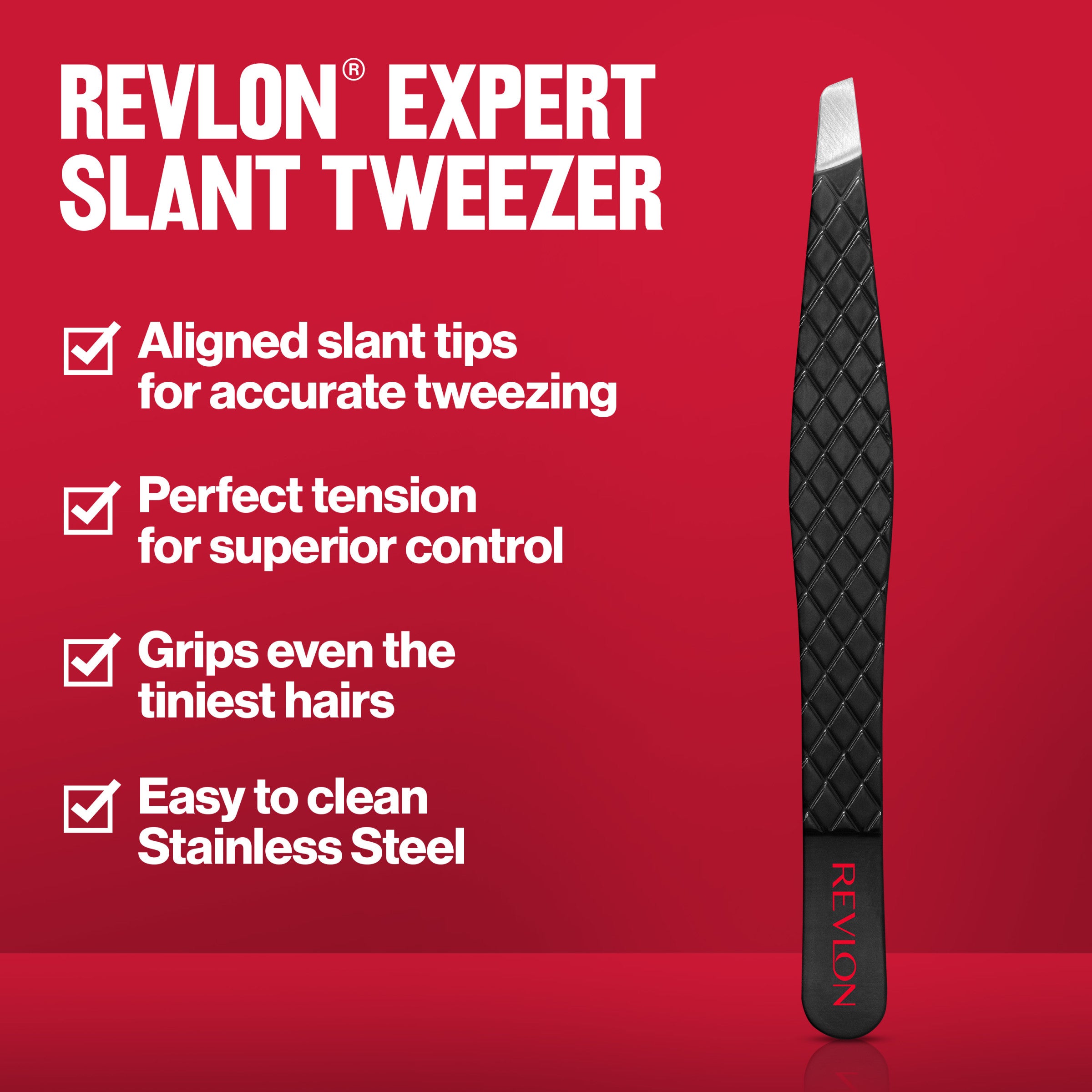 revlon-expert-slant-tip-tweezers-pinzas-de-cejas-de-punta-biselada-en-acero-inox image 2