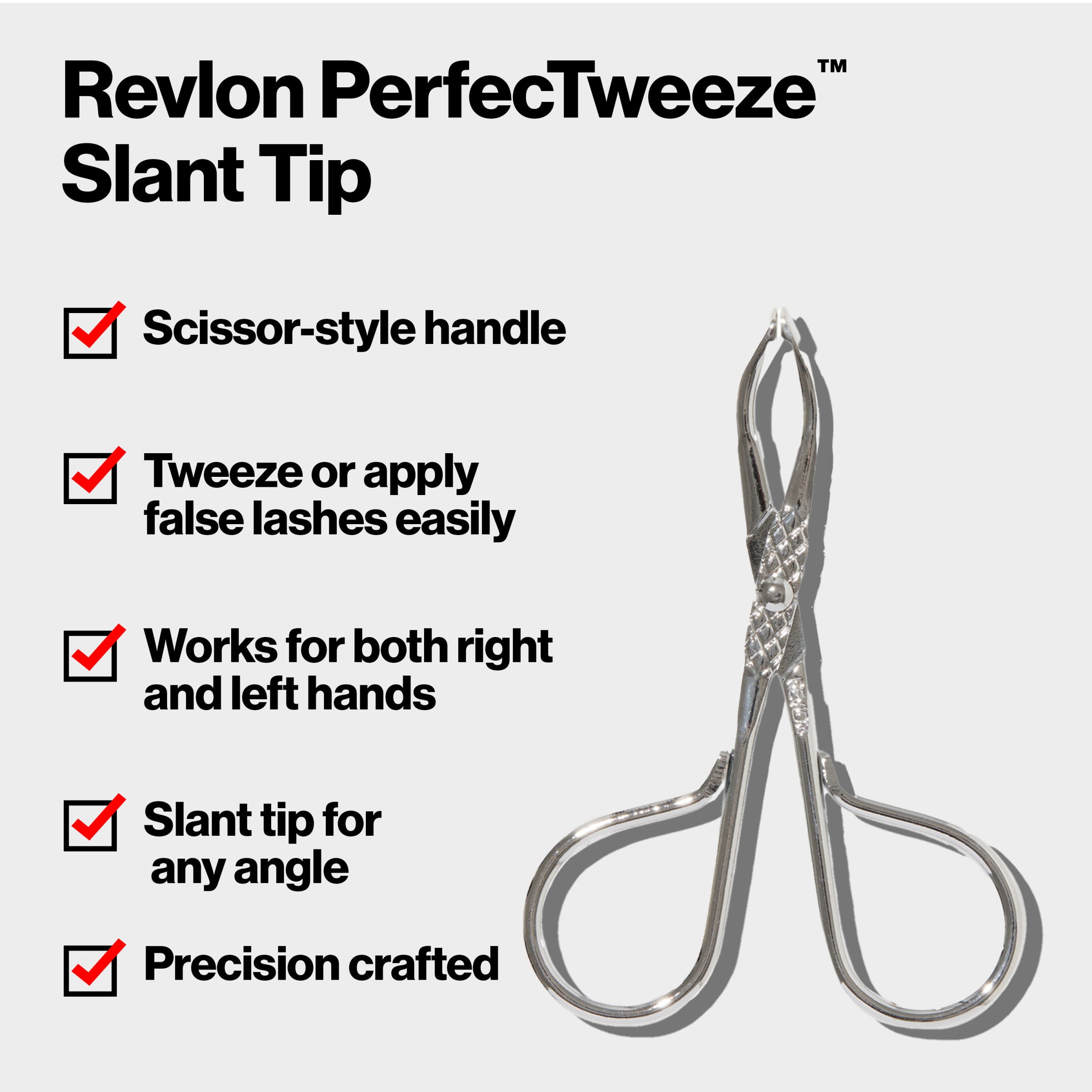 revlon-perfectweeze-slant-tip-tweezer-pinza-de-cejas-de-punta-biselada-con-mango image 3