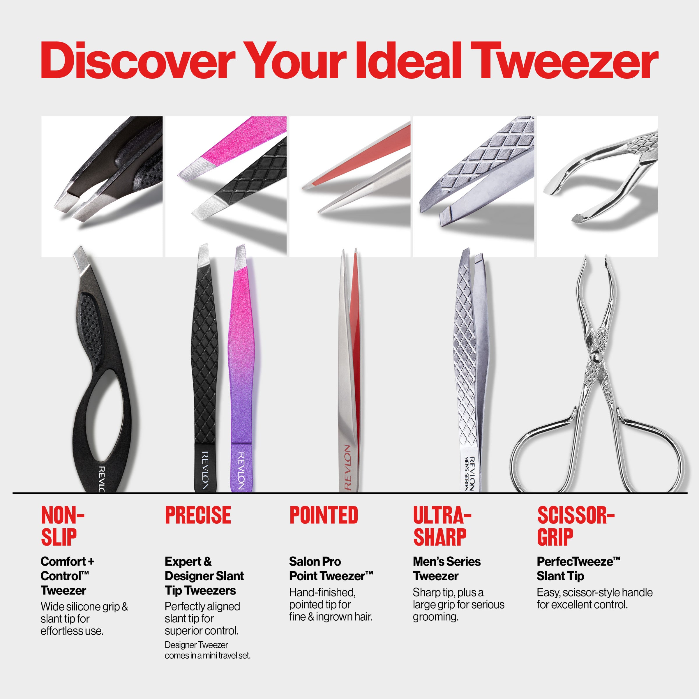 revlon-perfectweeze-slant-tip-tweezer-pinza-de-cejas-de-punta-biselada-con-mango image 6